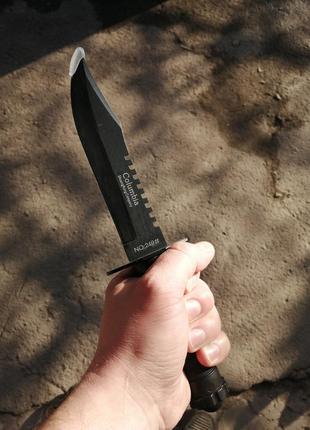 Нож армейский пехотинец columbia армейский боевой с пилкой5 фото
