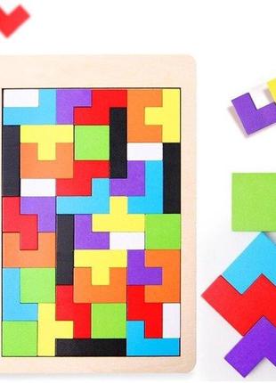 Різнобарвний пазл-головоломка для дітей танграм