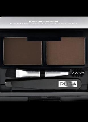 Pupa eyebrow design set набор для бровей пупа в ассортименте