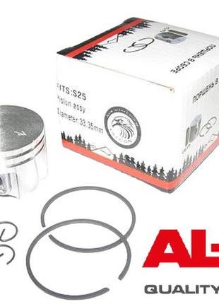 Поршень al-ko bc 225b homelite ryobi interskol 33,35 мм 414954 для мотокіс хомлайт роиоби алко интерскол