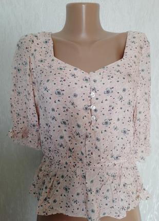 Красивая фирменная блузка натуральная