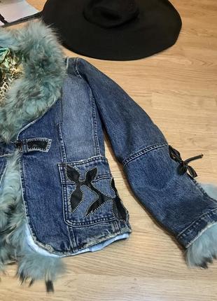 Шикарная джинсовая курточка4 фото