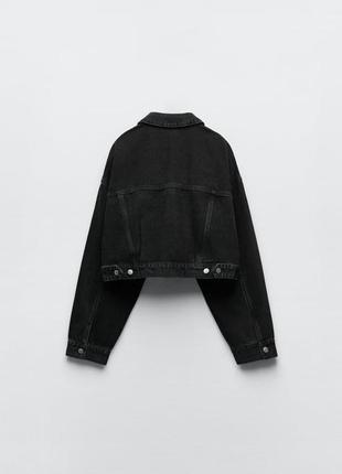 Джинсовая куртка, ветровка zara, коллекция 2023 года, размер xs2 фото