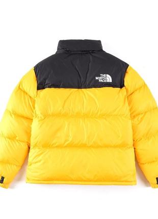 Зимний пуховик tnf 700 the north face 1996 nuptse тнф норт фейс желтый3 фото