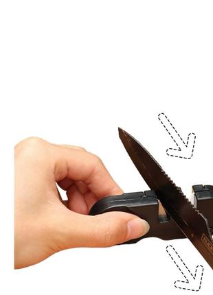 Профессиональное мини точило для ножей 3в1 jb tacticals алмазный стержень керамический...