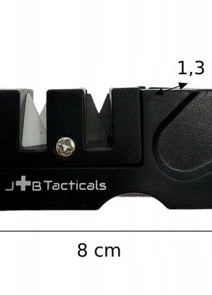 Професійне міні точило для ножів 3в1 jb tacticals алмазний стрижень керамічний камінь jb-02 blk2 фото