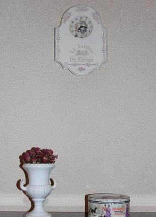 Годинники настінні "le gardin de fleurs"3 фото