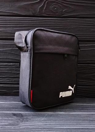 Мужская барсетка черная сумка через плечо puma пума3 фото