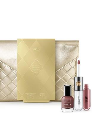 Kiko milano набір з помади та лаку holiday premiere forever together makeup gift set  02