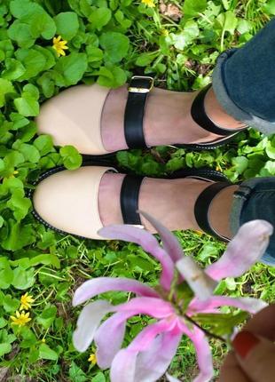 Thea beige - кожаные сандалии