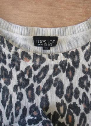 Тепла леопардова туніка "topshop"5 фото