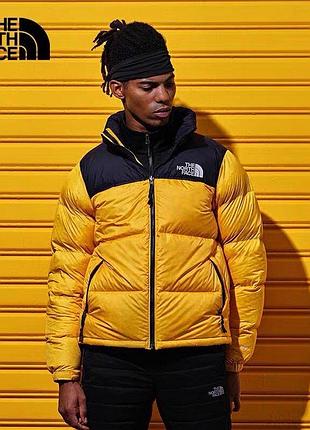 Зимовий пуховик tnf 700 the north face 1996 nuptse тнф норт фейс жовтий