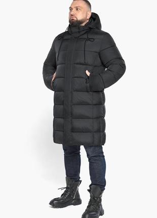 Зимова чорна куртка чоловіча з якісною фурнітурою модель 63518 (клад тільки 52(xl))7 фото