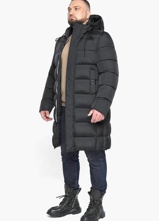 Зимова чорна куртка чоловіча з якісною фурнітурою модель 63518 (клад тільки 52(xl))5 фото