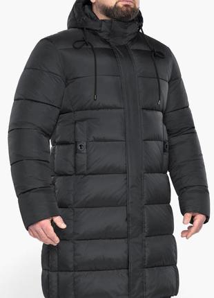 Зимова чорна куртка чоловіча з якісною фурнітурою модель 63518 (клад тільки 52(xl))9 фото