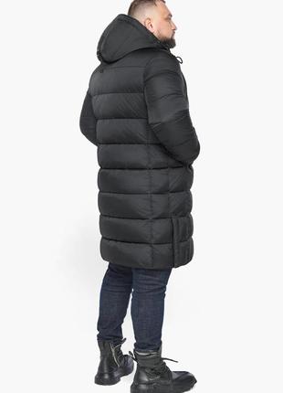 Зимова чорна куртка чоловіча з якісною фурнітурою модель 63518 (клад тільки 52(xl))8 фото