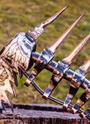 Кованный боевой топор викингов ручной работы9 фото