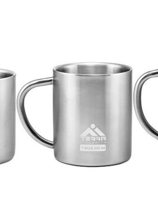 Термокружка туристична terra incognita t-mug 300 ∅79 × 90 мм (300мл)