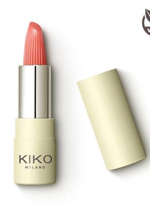 Kiko milano green me creamy lipstick кремова помада 02 дефект як на фото