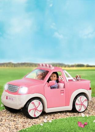 Lori транспорт для ляльок - джип (рожевий) з fm радіо3 фото
