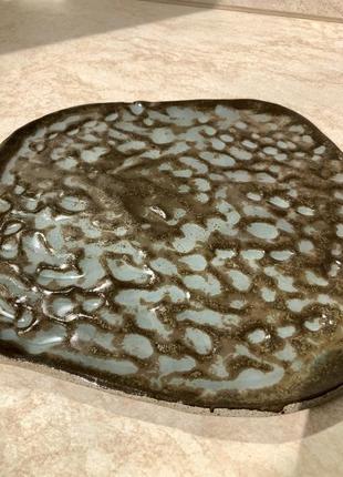 Handmade: тарелка керамическая рельефная1 фото