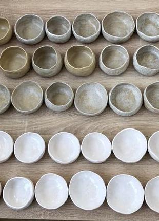 Handmade: набір 36 шт керамічних свічників, піал, боул