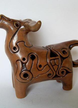 Авторская керамика.буйвол.2 фото