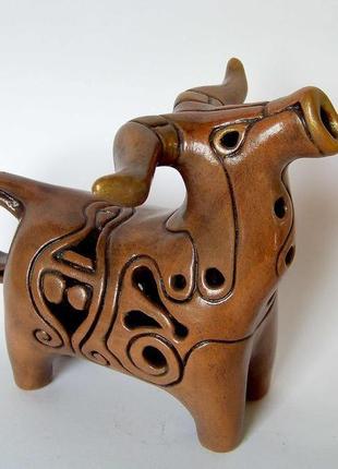 Авторская керамика.буйвол.1 фото