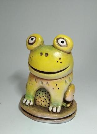 Статуетка керамічна. жаба.2 фото