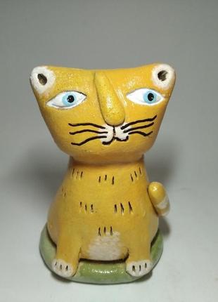 Статуетка керамічна . кіт.1 фото