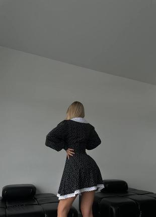 Сукня з акцентом прикрашена мереживом6 фото