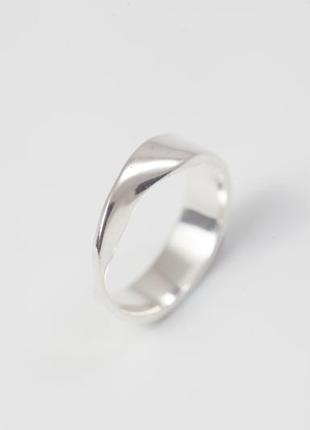 Серебряное кольцо "мебиус"1 фото