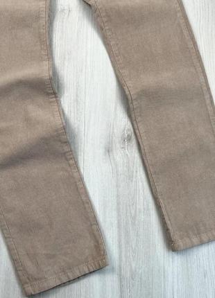 Вельветовые брюки бажные стильные базовые на весну качественные3 фото