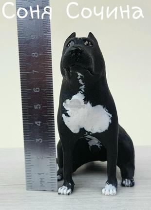 Питбуль пит-бультерьер фигурка статуэтка собака с портетным сходством2 фото