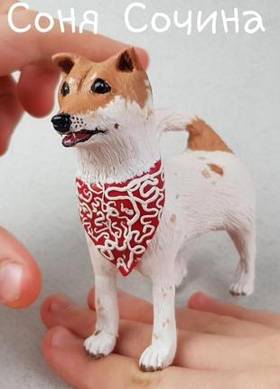 Лайка портретная фигурка статуэтка собака из полимерной глины3 фото