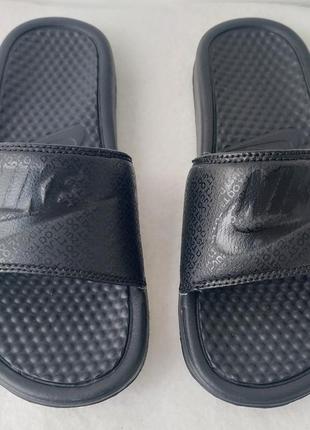 Тапочки сланці шльопанці nike benassi jdi mens black