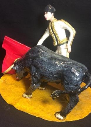 Статуетка «тореадор з биком»3 фото