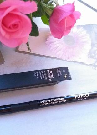 Kiko milano олівець для очей lasting precision automatic eyeliner and khôl 16 без упаковки6 фото