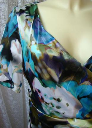 Платье летнее атласное vera mont р.48 74506 фото