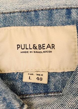 Куртка чоловіча джинсова pull & bear5 фото