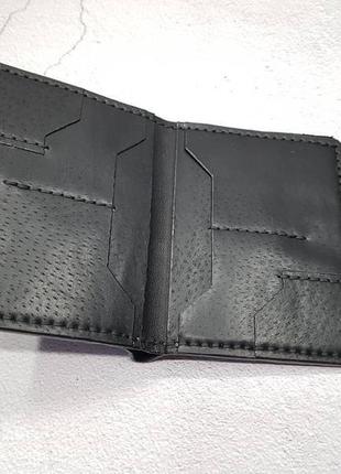 Шкіряний гаманець, портмоне для автодокументів ручної роботи2 фото