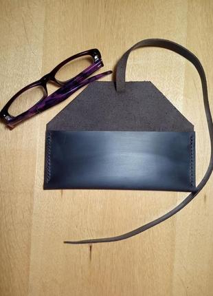 Чохол-футляр для окулярів з натуральної шкіри2 фото