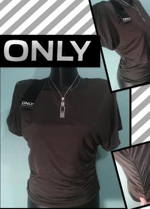 Жіноча нарядна блузка, топ з коротким рукавом only р-р xs.