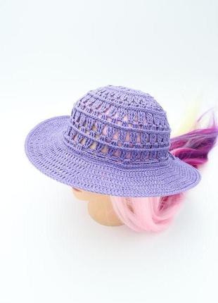 Бузковий жіночий капелю. капелюх для пляжу. літній капелюх для жінки2 фото