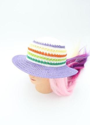 Бузковий літній капелюх. жіночий пляжний капелюх2 фото