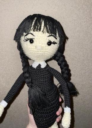 Кукла уэнздей wednesday addams ручной работы