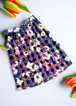 Брендовая юбка yumi цветы этикетка