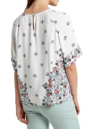Неймовірно красива стильна якісна нарядна блузка в квітковий принт 100% віскоза2 фото
