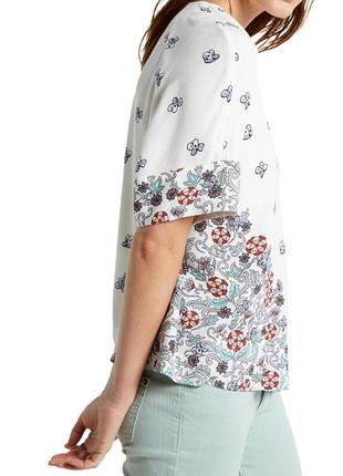 Неймовірно красива стильна якісна нарядна блузка в квітковий принт 100% віскоза3 фото