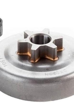 Зірочка oleo mac 936 937 940 941 gs370 gs410c partn 350 351 371 372 тарілка профільна цільна барабан зчеплення для бензопил 106114